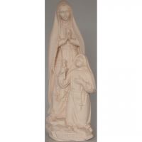 Panna Mária Lurdská s Bernadetou drevená socha