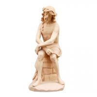 Sediaci Ježiš drevená socha
