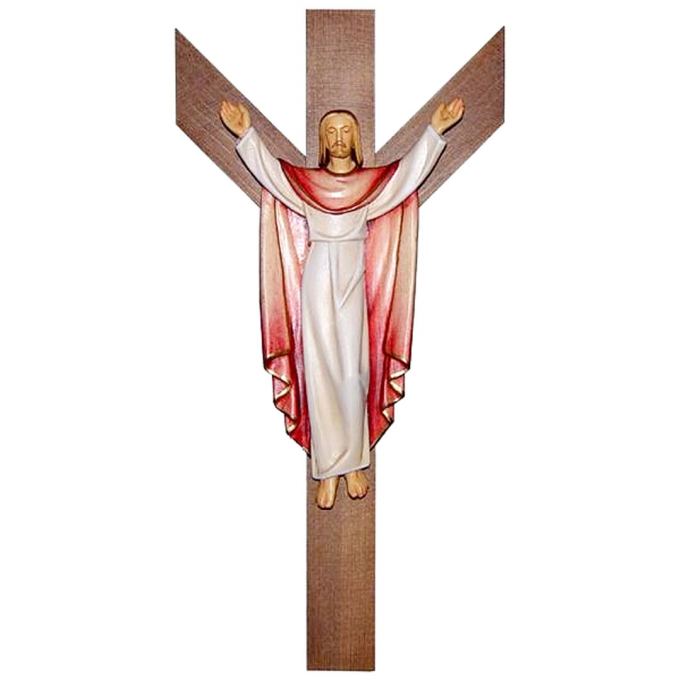 Zmŕtvychvstalý Ježiš Kristus drevená socha - Zmŕtvychvstanie Ježiša Krista