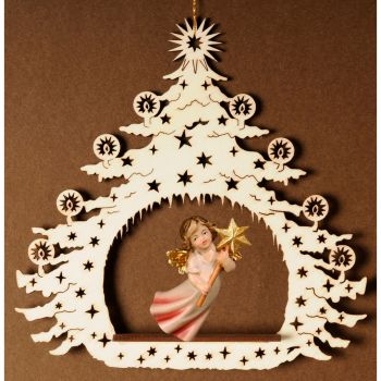 Vianočný stromček s lietajúcim anjelom 