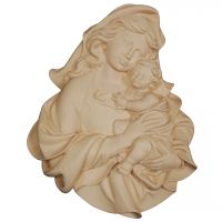 Panna Mária s Ježišom drevený portrét