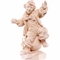 Klaun žonglér drevená socha