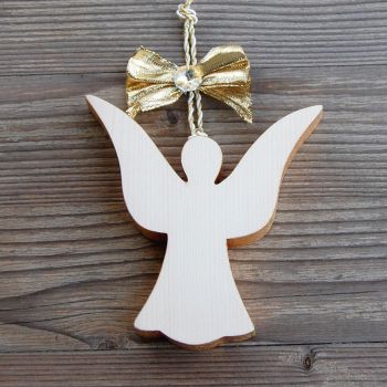 Drevený Anjel - anjel ozdoba-anjel dekoracia- vianočne dekorácie -strazny anjel