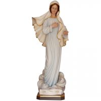 Panna Mária Medžugorská drevená socha