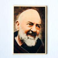 Padre Pio dreveny obraz Padre Pio wooden picture