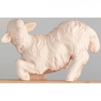 Kľačiace jahňa drevená soška figúrka zvieratá do Betlehema