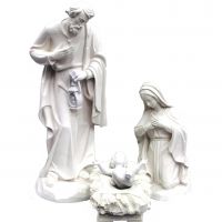 Svätá rodina zo sklolaminátu do exteriéru