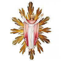Zmŕtvychvstalý Ježiš Kristus drevená socha - Zmŕtvychvstanie Ježiša Krista