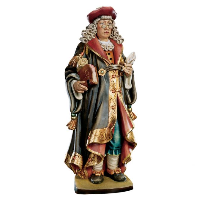 Sudca drevená soška