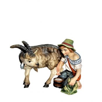 Pastier s kozou do Betlehema -Vianocny Betlehem -Dreveny betlehem  - Figurky do Betlehema - Zvierata do Betlehema