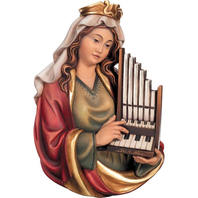 Reliéf Svätej Cecílie