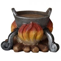 Oheň s kotlíkom drevená figúrka soška do Betlehema