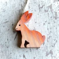 Drevený Zajačik-drevený zajac závesný-dekorácia zajac
