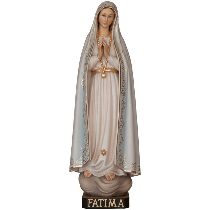 Panna Mária pútnická drevená socha