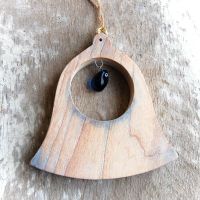 Drevený Zvonček-darček pre ženy-vianočná dekorácia-drevená dekorácia