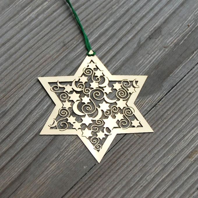 Stars Brass Ornament