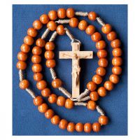Ruženec s barokovým krížom - čerešňa