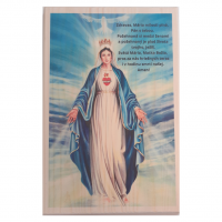 Panna Mária s modlitbou drevený obraz