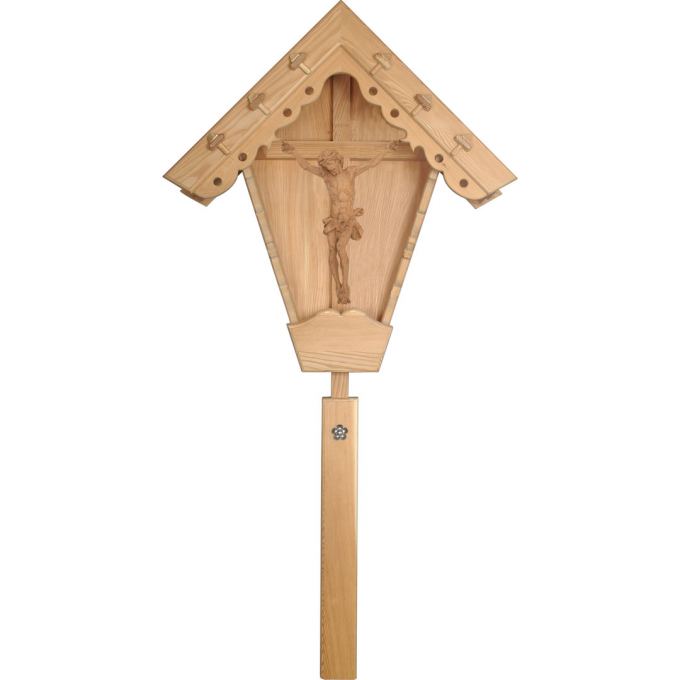 Dubový prícestný kríž s Barokovým Korpusom