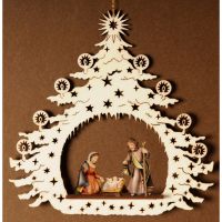 Vianočný stromček so Svätou rodinou 4 cm
