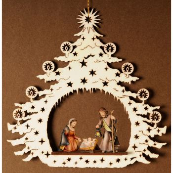 Vianočný stromček so Svätou rodinou 4 cm