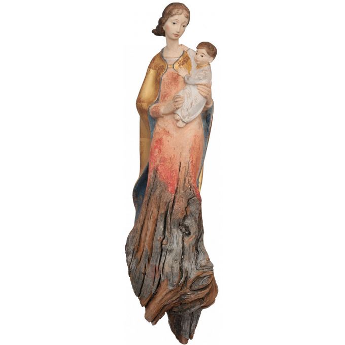 Matka vo vetre koreňová socha