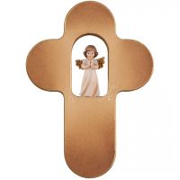 Detský kríž s modliacim sa anjelom 5cm