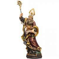 Svätý Abróz s úľom drevená socha