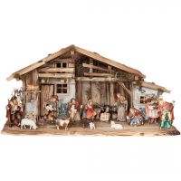 Betlehem Alpe di Siusi s domcom a 17 figúrkami