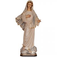 Panna Mária Medžugorská drevená socha