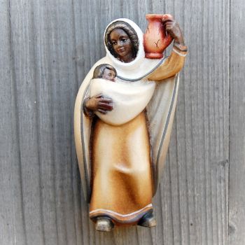Mother and child for life size wooden african nativity set