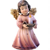 Anjel Sissi so sviečkou z lipového dreva