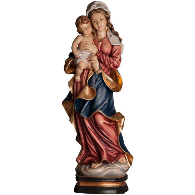 Panna Mária na oblaku Drevená socha