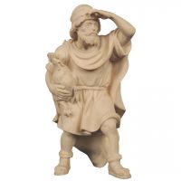 Pastier s kohútom drevená figúrka soška do Betlehema