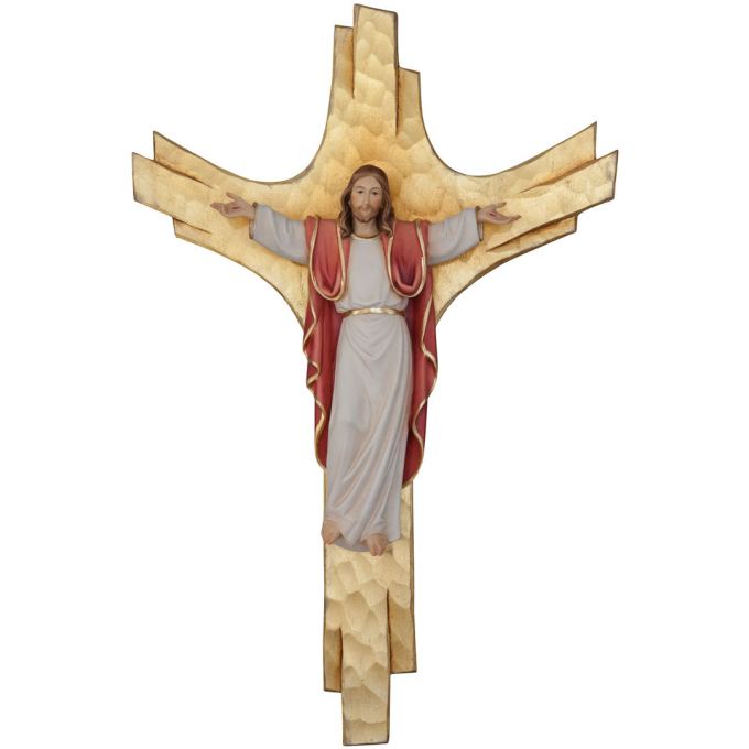 Zmŕtvychvstalý Ježiš na lúčovom kríži