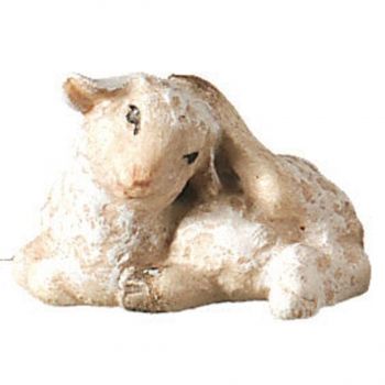 Škrabkajúca ovečka drevená soška figúrka zvieratá do Betlehema