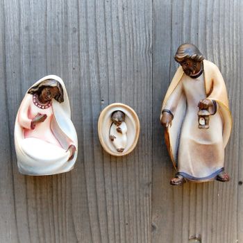 Svätá Rodina pre Africký drevený Vianočný Betlehem