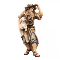 Pastier s oveckou figurky do Betlehema