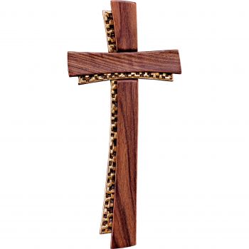 Drevený kríž v modernom štýle (orechové drevo )