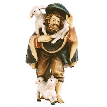 Shepherd with Lambs for Nativity Scene- Nativity figurines- Christmas Nativity