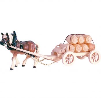 Kôň s vozom na pivo