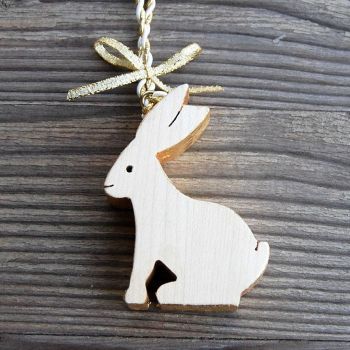 Drevený Zajačik-drevený zajac závesný