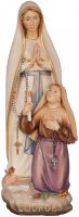 Panna Mária Lurdská s Bernadetou drevená socha