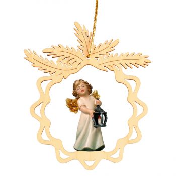 Okrúhla hviezda s anjelom a lampášom