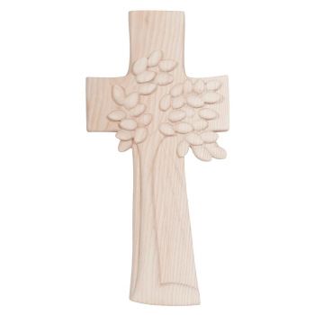 Moderno rustikálny drevený kríž strom života
