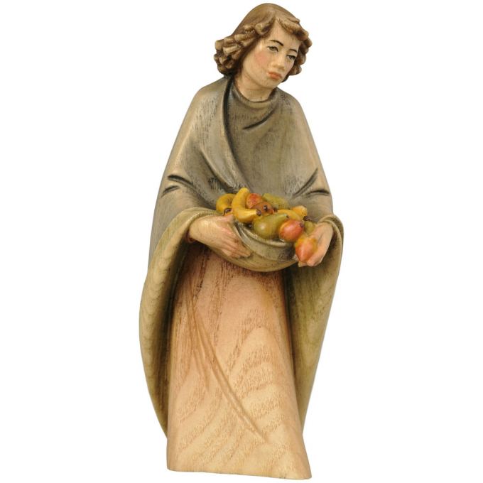 Pastier s ovocím drevená figúrka soška do Betlehema