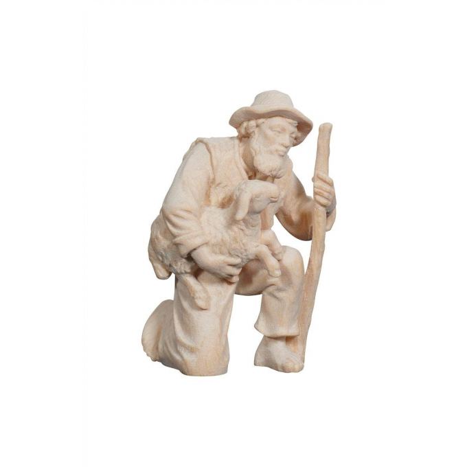 Kľačiaci pastier s baránkom v náručí pre betlehem - Alpský